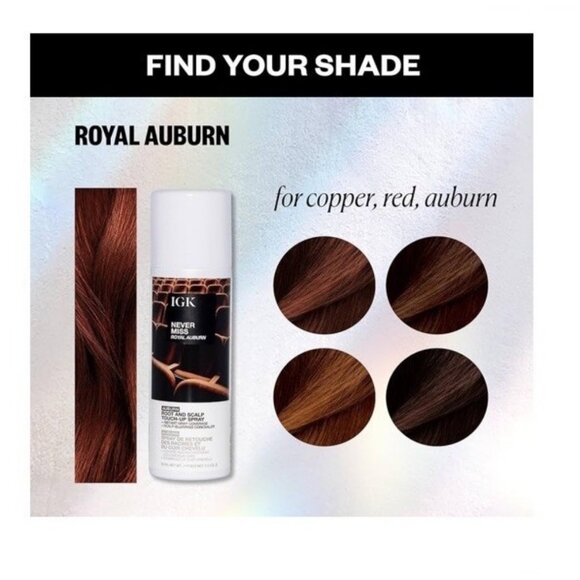 IGK Never Miss Royal Auburn Root And Scalp Touch-up Spray 2.0 Oz - Picture 2 of 2